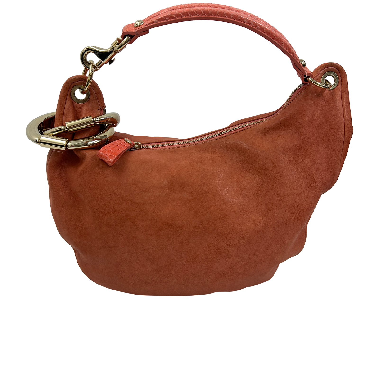 Bracelet Bag, 380&euro;, Bolso, Rosa, Animal - Piel, Vista trasera